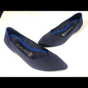 Rothy’s The Point in Maritime Navy flats size 8